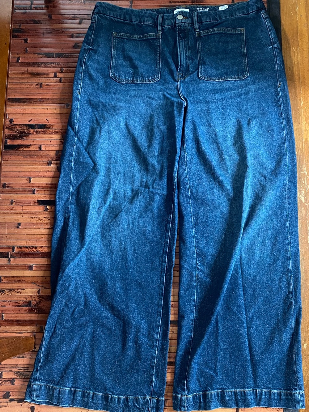 Good American Good Waist Palazzo Jeans. Never been worn.